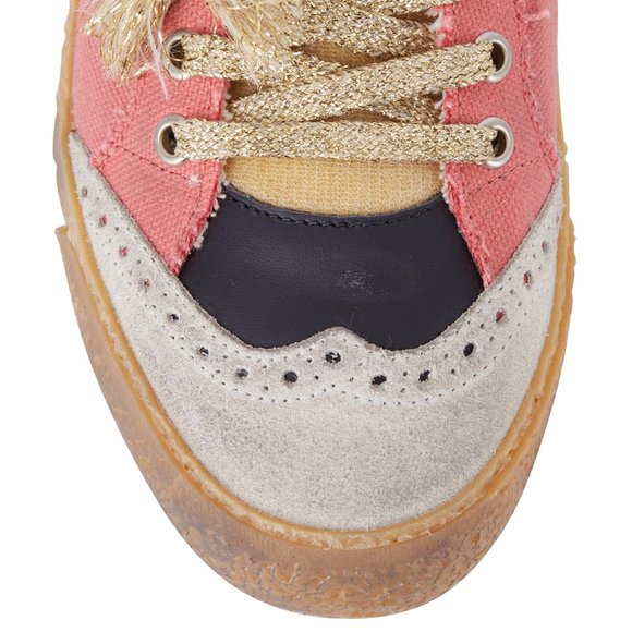 NIB Golden Goose Midstar Salmon Canvas & White Star Sneaker, 41 - Picture 4 of 16